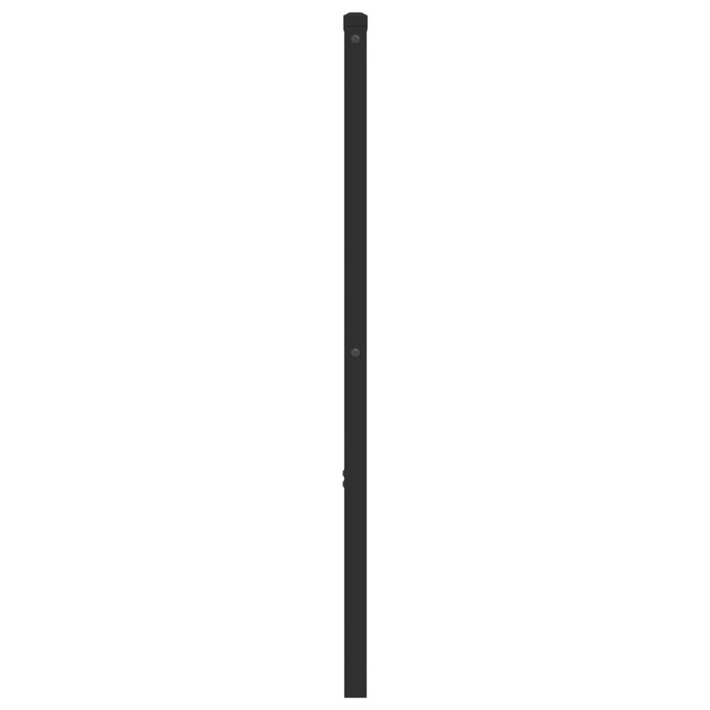 Tăblie de pat metalică, negru, 180 cm GartenMobel Dekor