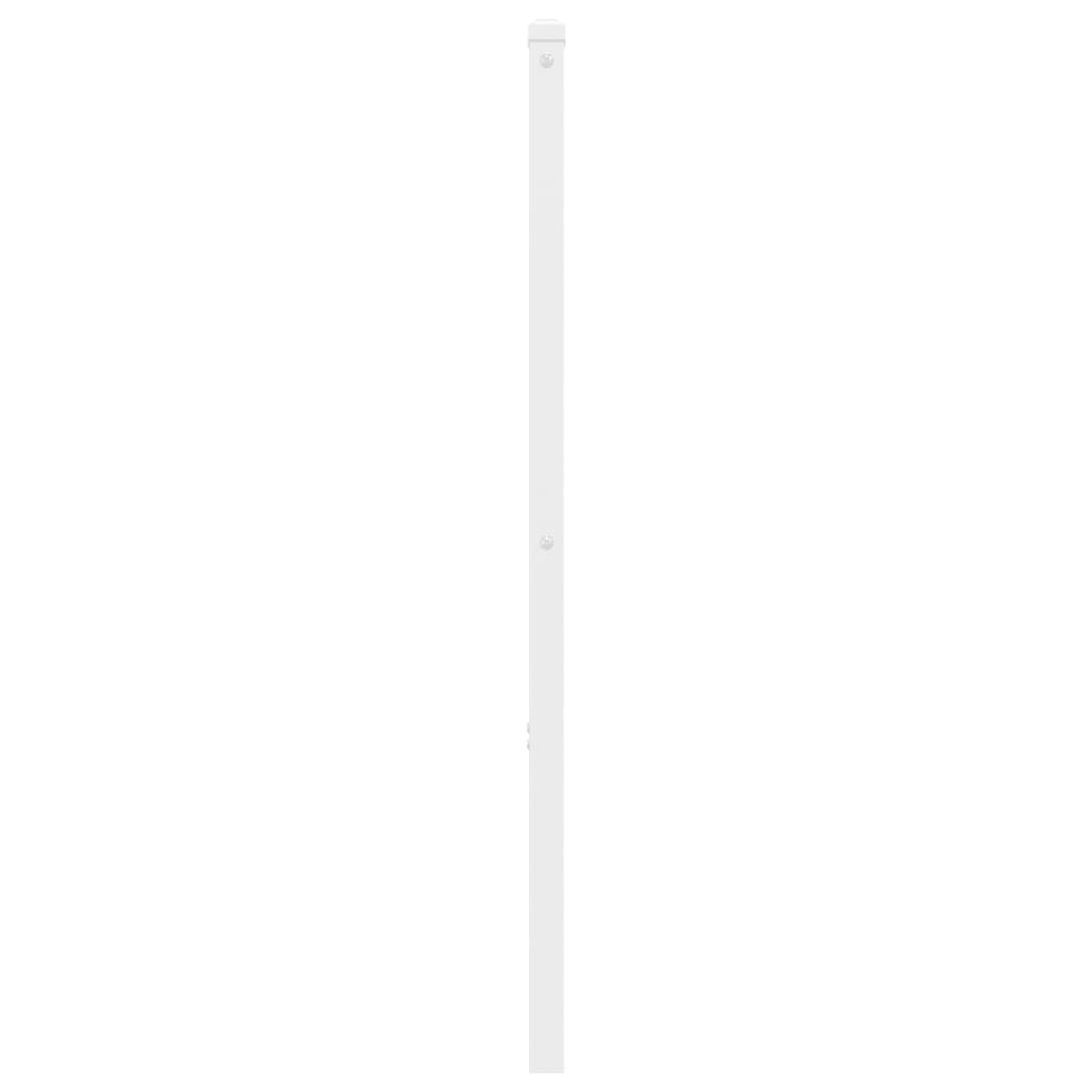 Tăblie de pat metalică, alb, 180 cm GartenMobel Dekor