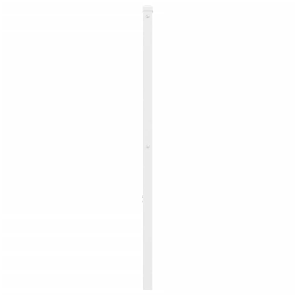 Tăblie de pat metalică, alb, 200 cm GartenMobel Dekor