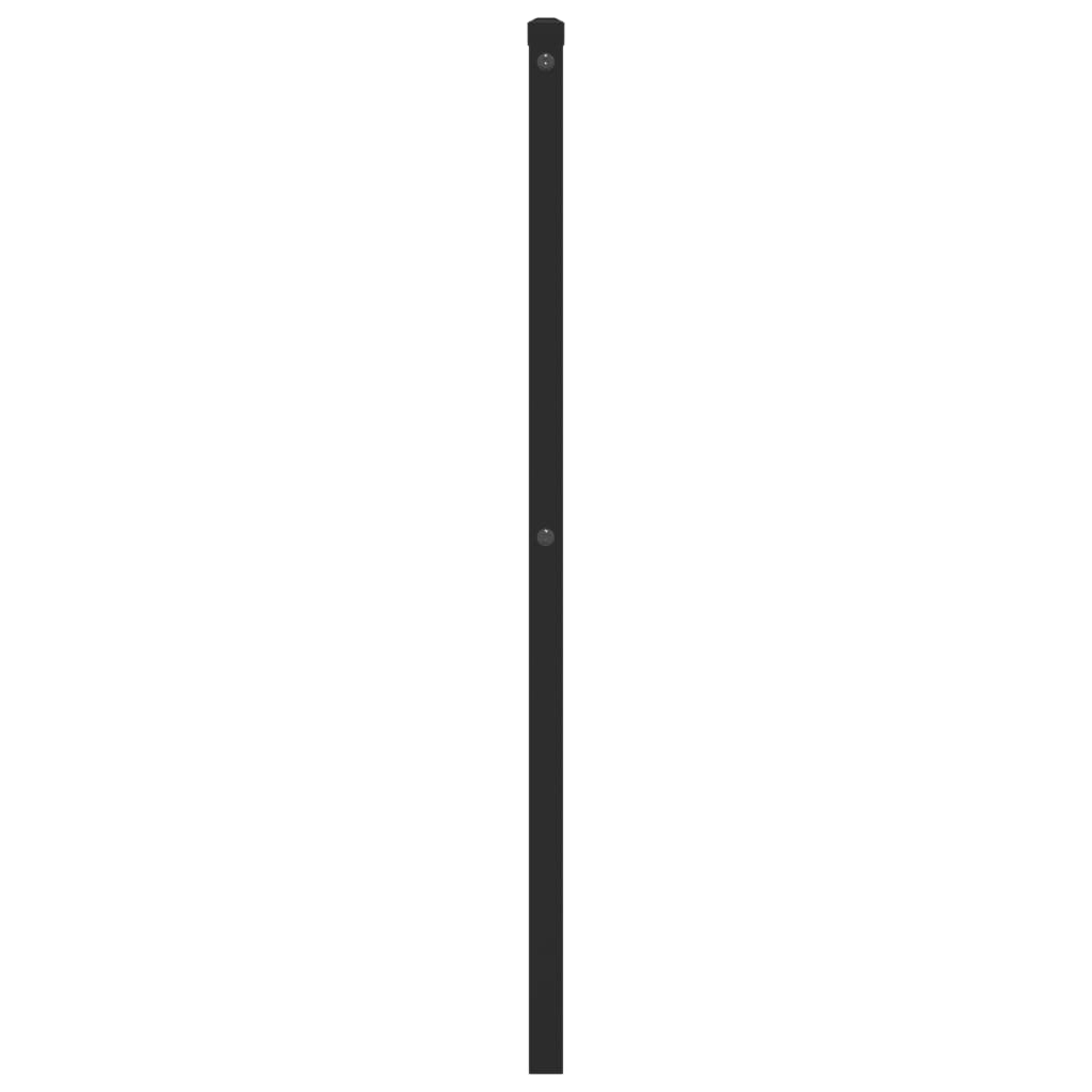 Tăblie de pat metalică, negru, 90 cm GartenMobel Dekor