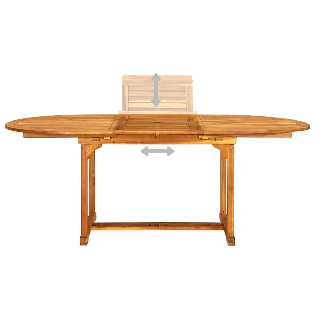 Set mobilier de exterior, 7 piese, lemn masiv de acacia GartenMobel Dekor