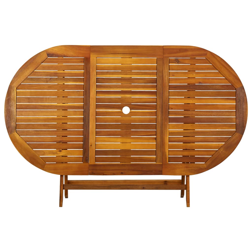 Set mobilier de exterior, 7 piese, lemn masiv de acacia GartenMobel Dekor