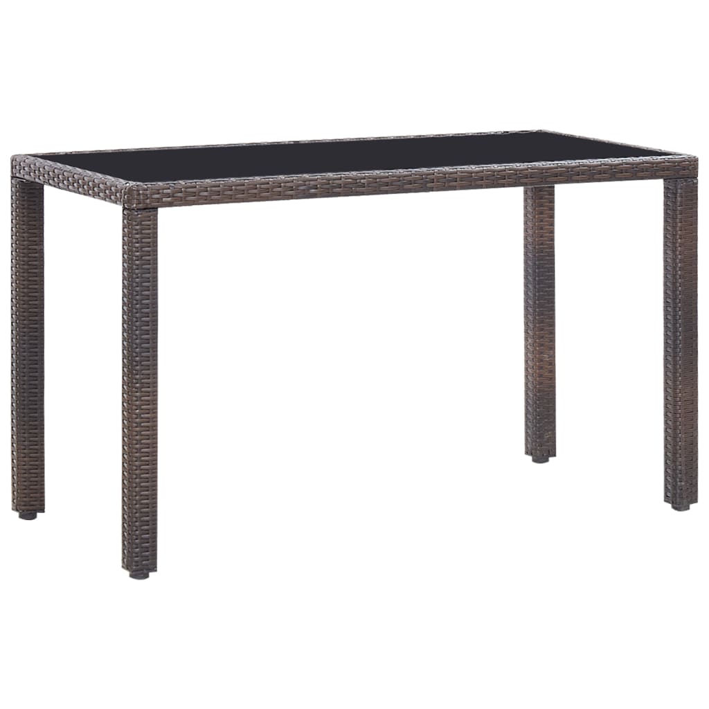 Set mobilier de exterior cu perne, 5 piese, maro, poliratan GartenMobel Dekor