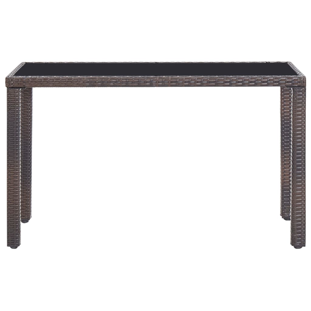 Set mobilier de exterior cu perne, 5 piese, maro, poliratan GartenMobel Dekor