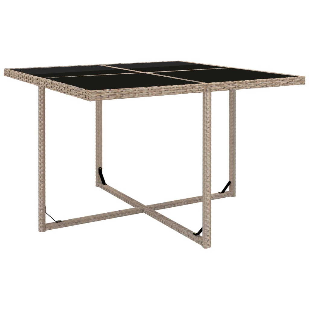 Set mobilier de exterior cu perne, 9 piese, bej, poliratan GartenMobel Dekor