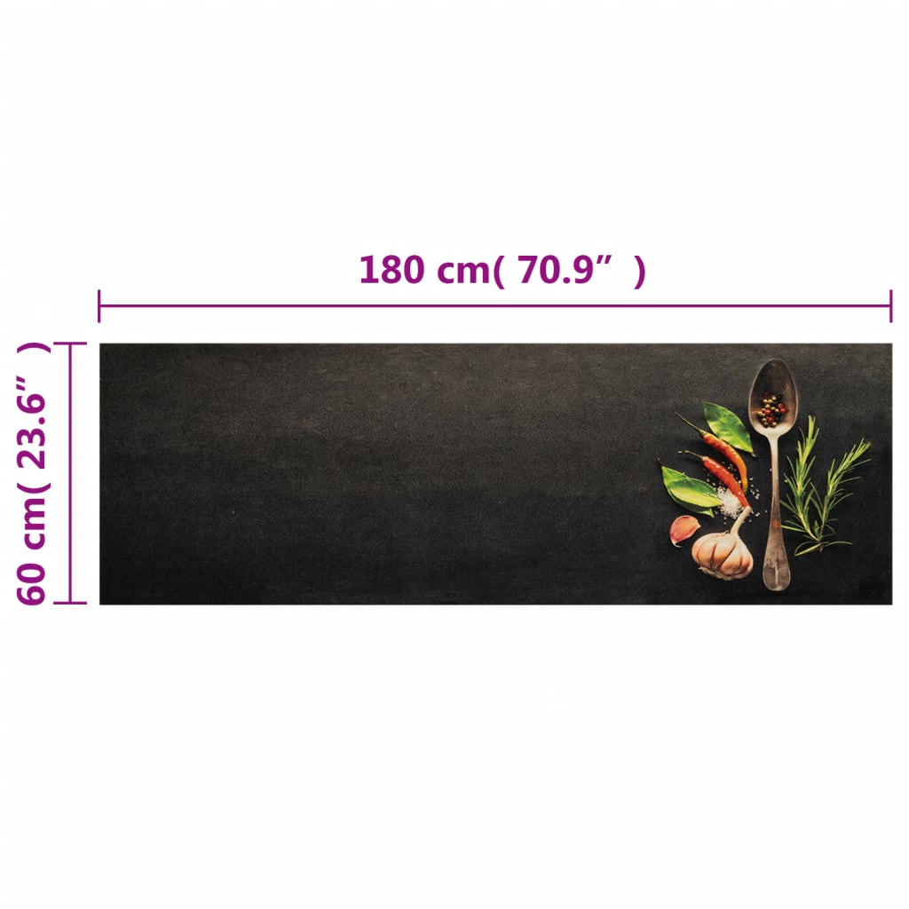 Covor de bucătărie lavabil Spices, 60x180cm, catifea GartenMobel Dekor