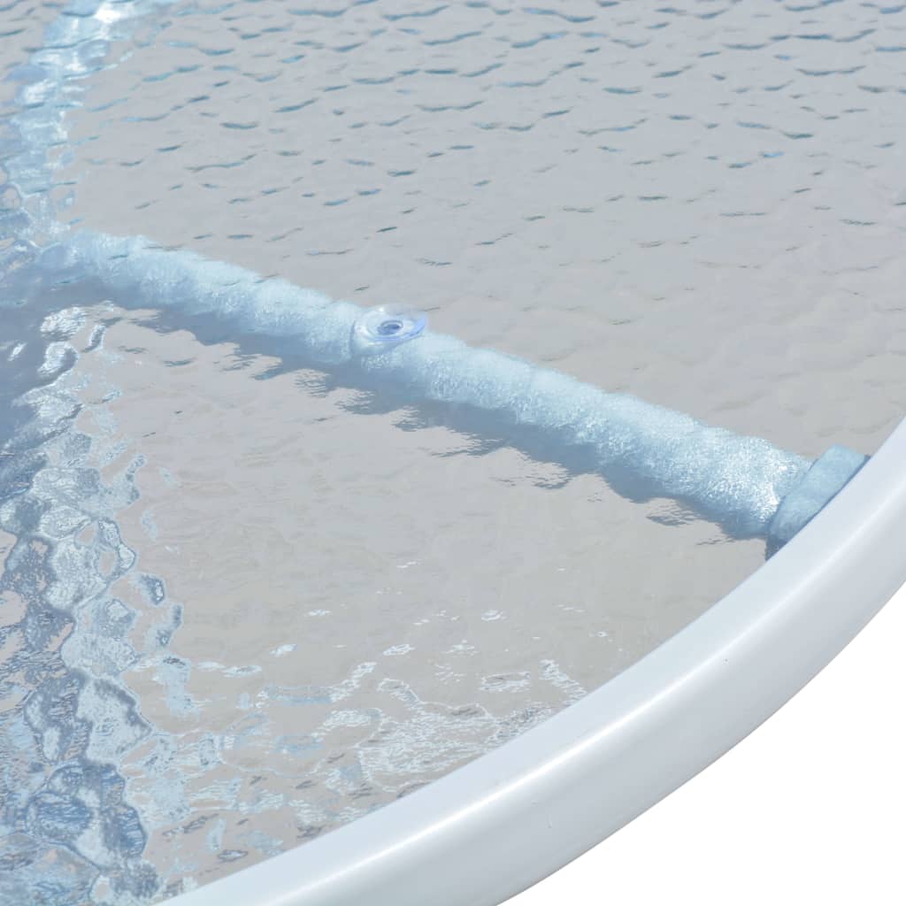 Set mobilier bistro, 3 piese, negru, oțel GartenMobel Dekor