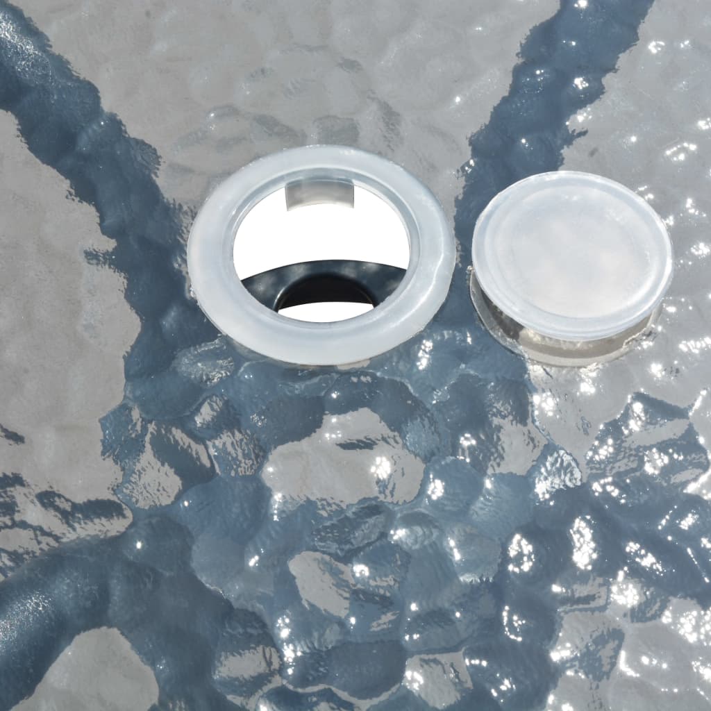 Set mobilier de exterior, 5 piese, negru, oțel GartenMobel Dekor