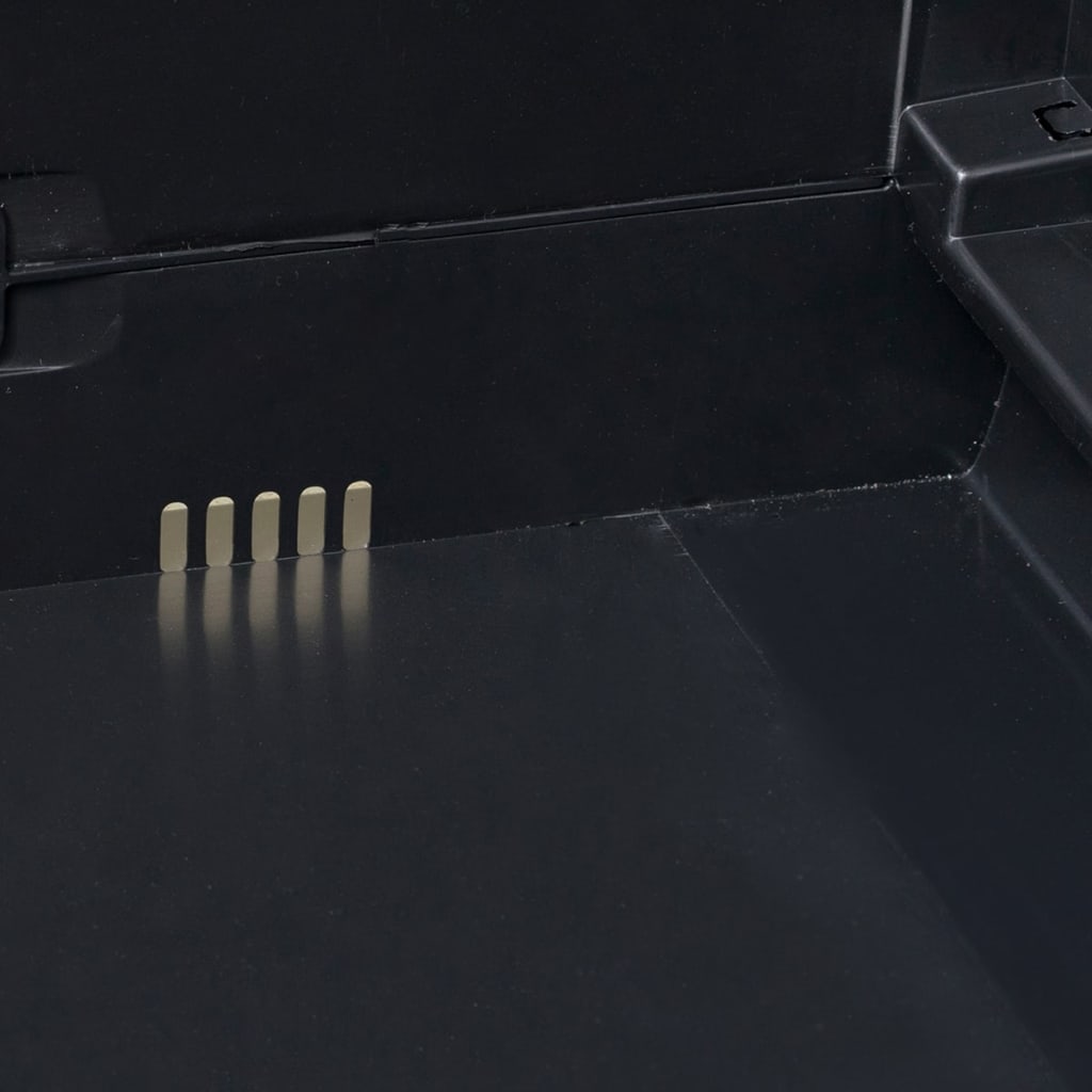 Dulap de depozitare pentru grădină, cu 3 rafturi, negru și gri GartenMobel Dekor