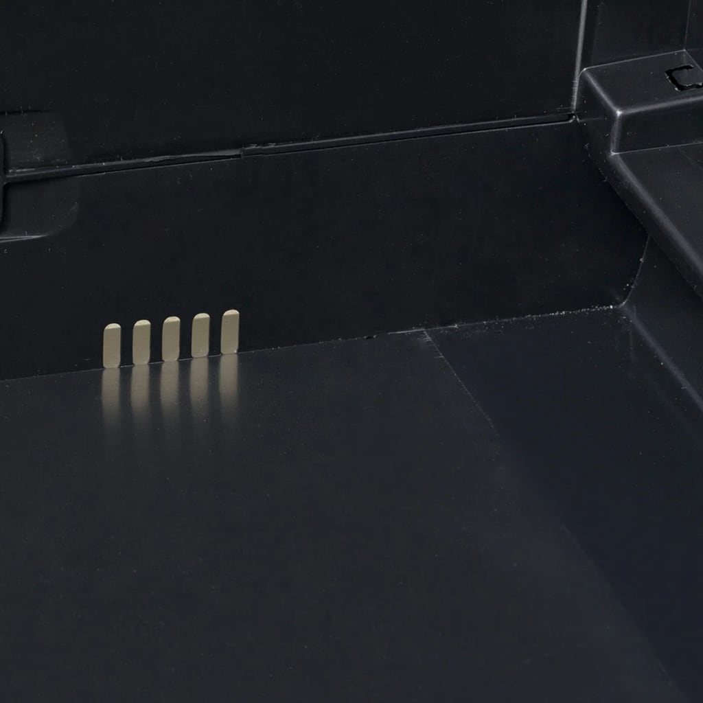 Dulap de depozitare pentru grădină, cu 4 rafturi, negru GartenMobel Dekor