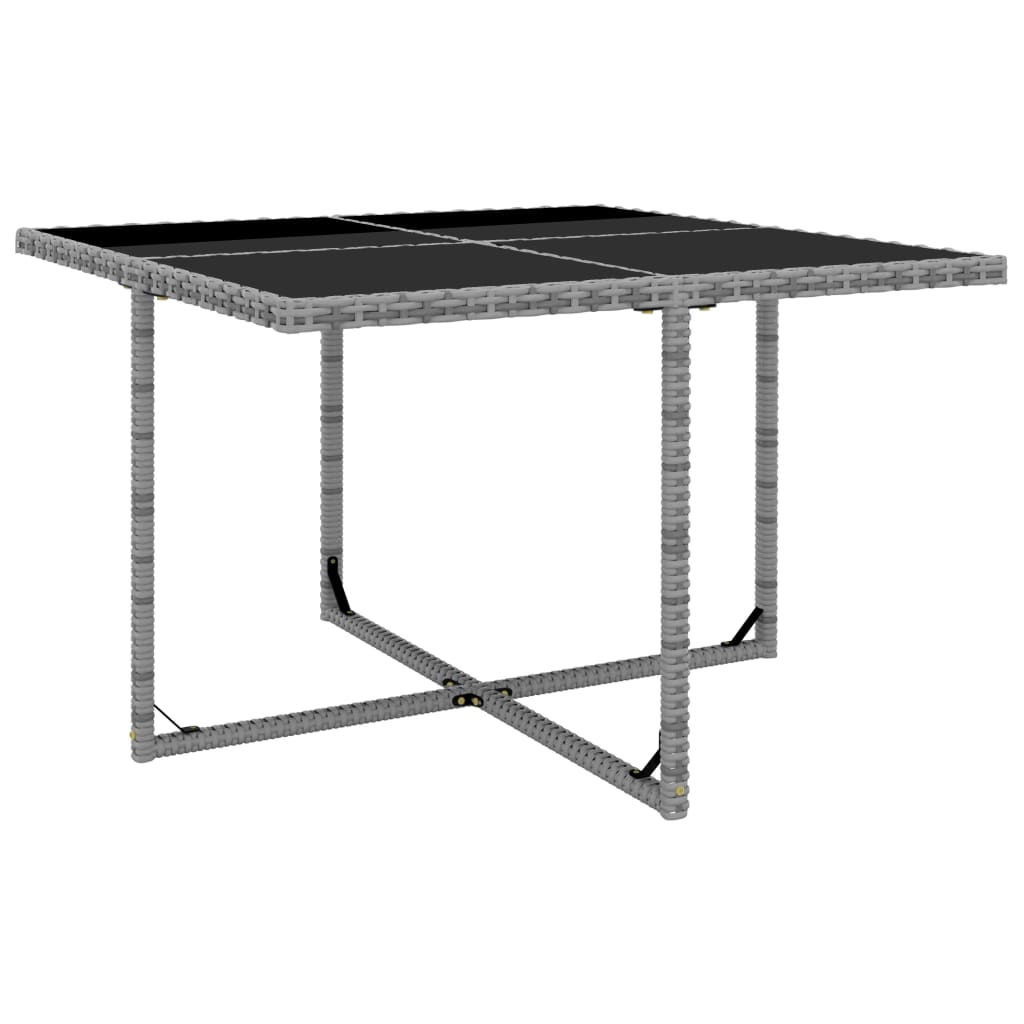 Set mobilier de exterior cu perne, 5 piese, gri, poliratan GartenMobel Dekor