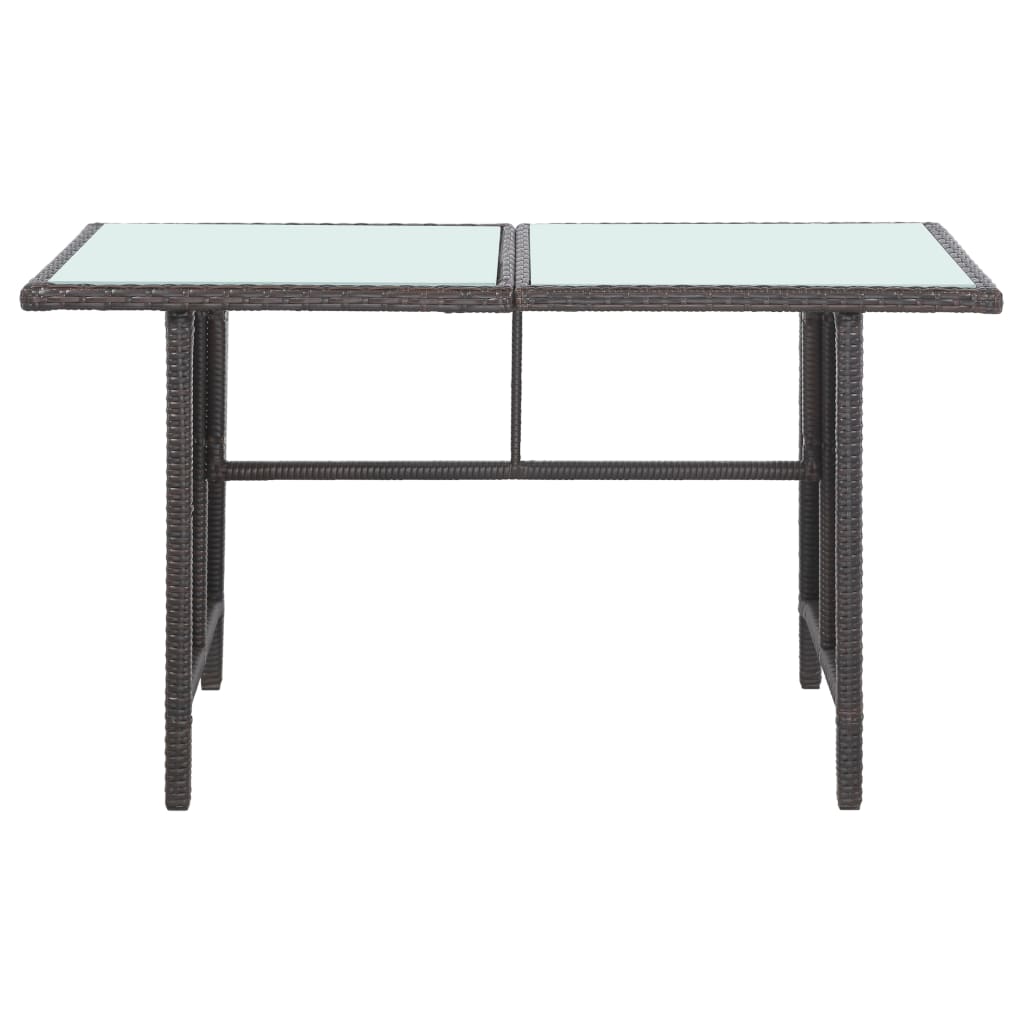 Set mobilier de grădină cu perne, 5 piese, maro, poliratan GartenMobel Dekor