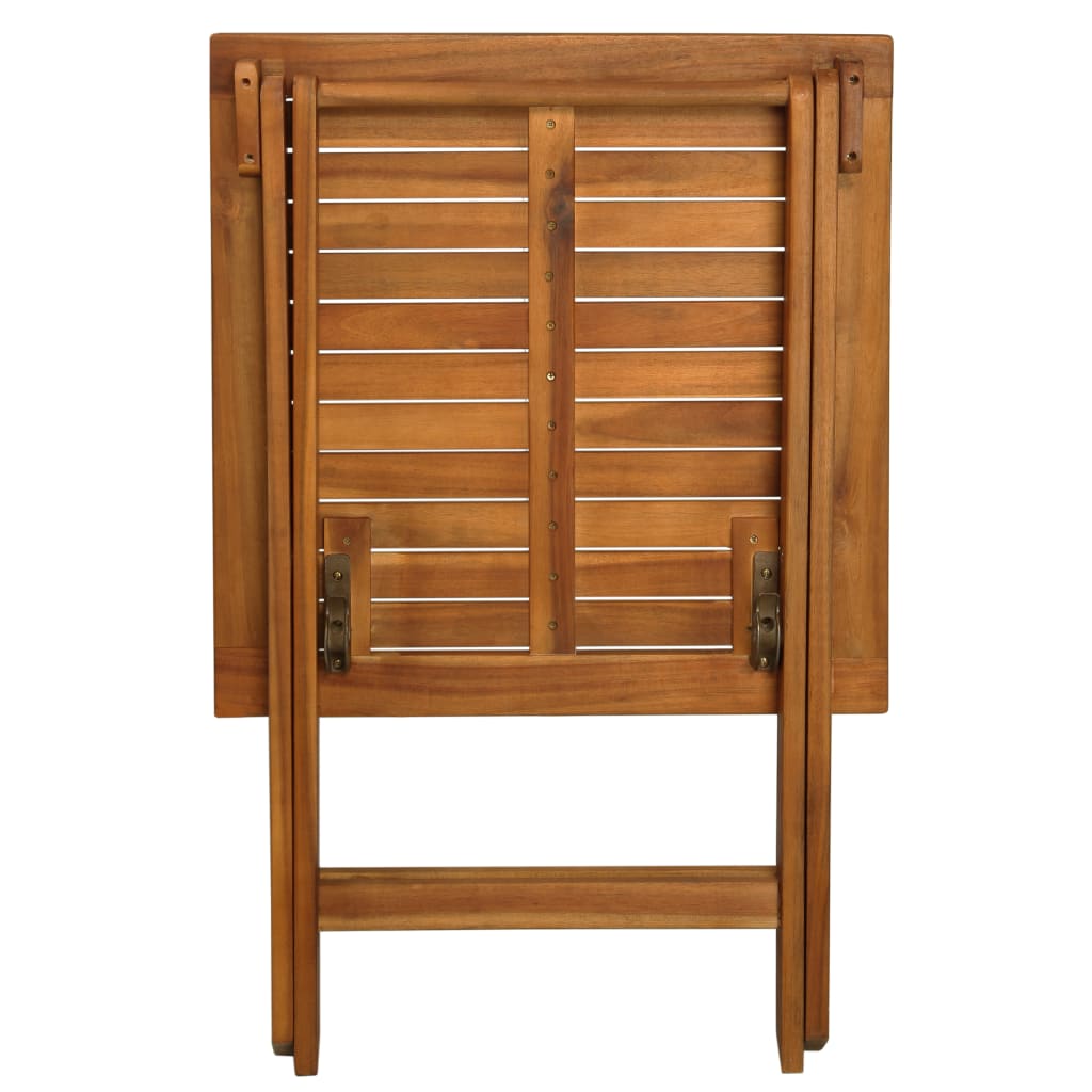 Set bistro pliabil cu perne, 3 piese, lemn masiv de acacia GartenMobel Dekor