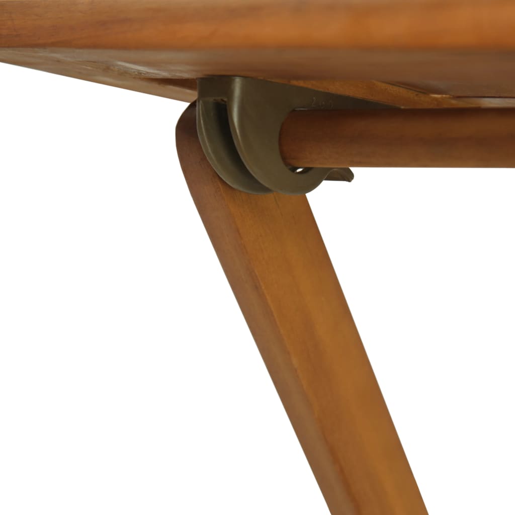 Set bistro pliabil cu perne, 3 piese, lemn masiv de acacia GartenMobel Dekor