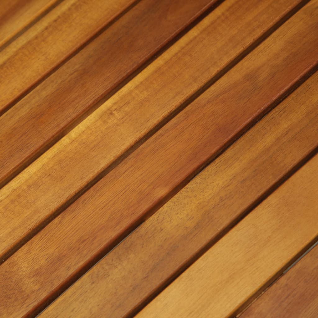 Set bistro pliabil cu perne, 3 piese, lemn masiv de acacia GartenMobel Dekor