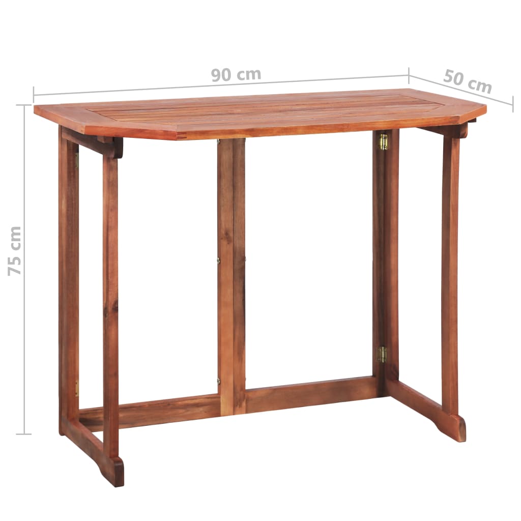 Set mobilier bistro, 2 piese, lemn masiv de acacia GartenMobel Dekor