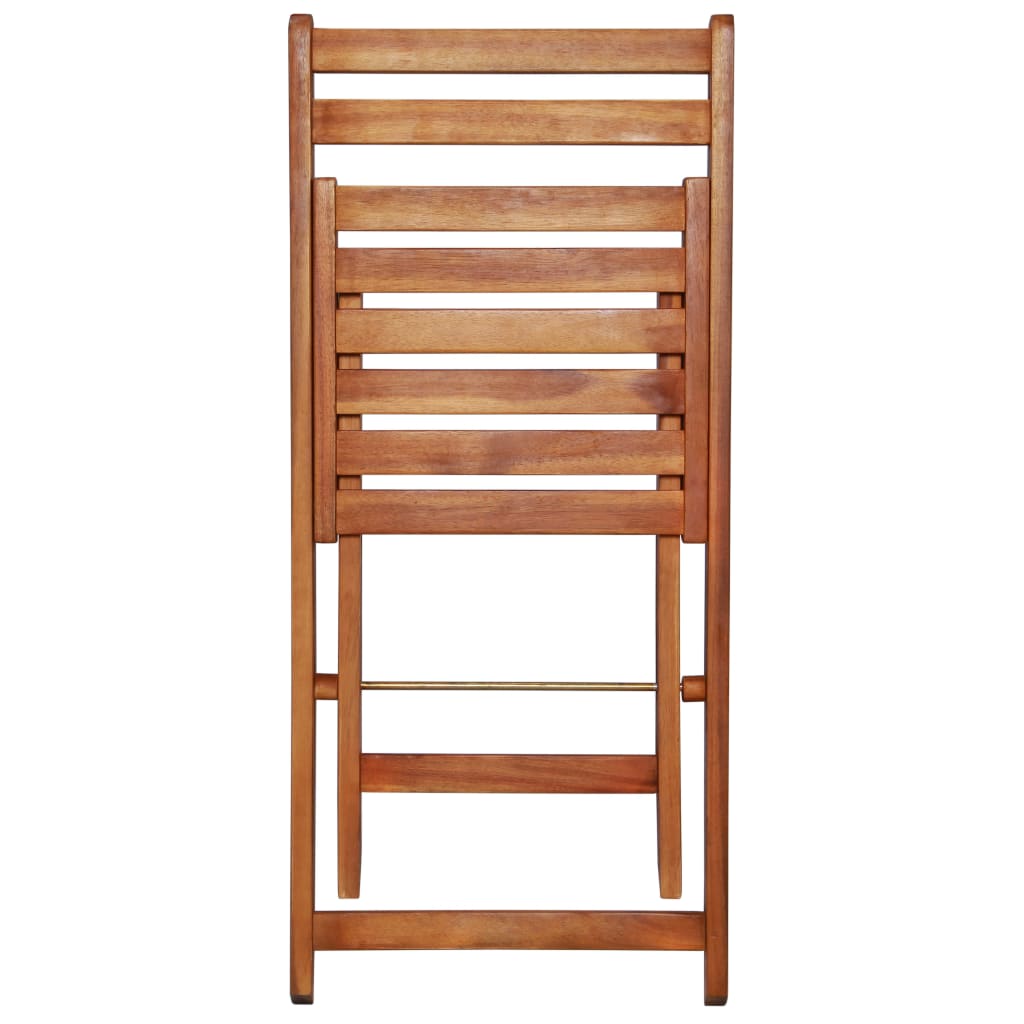 Set mobilier bistro pliabil, 3 piese, lemn masiv de acacia GartenMobel Dekor