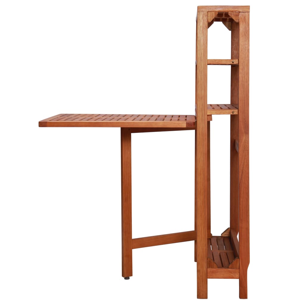 Set mobilier bistro pliabil, 3 piese, lemn masiv de acacia GartenMobel Dekor