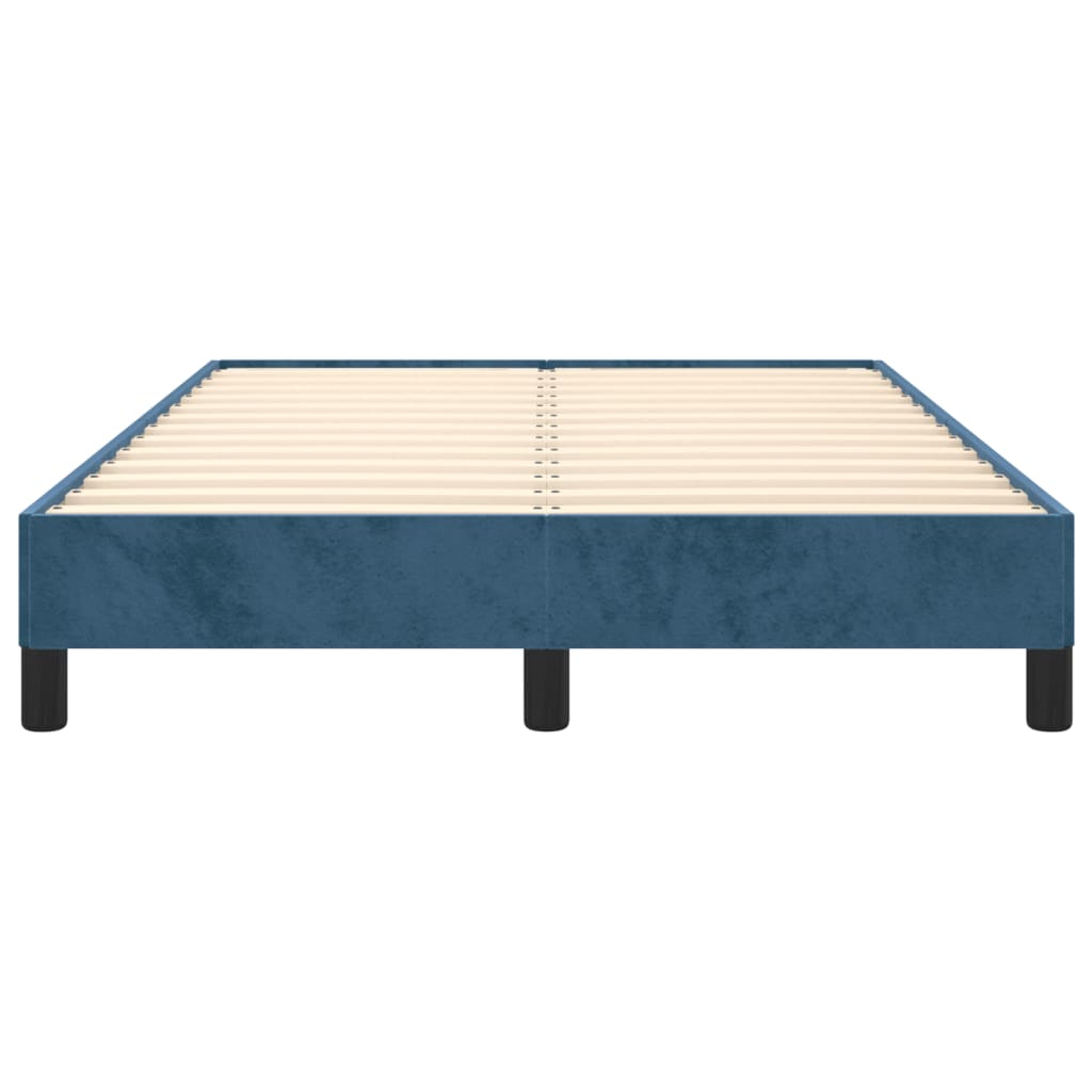 Cadru de pat, albastru închis, 120x190 cm, material textil GartenMobel Dekor
