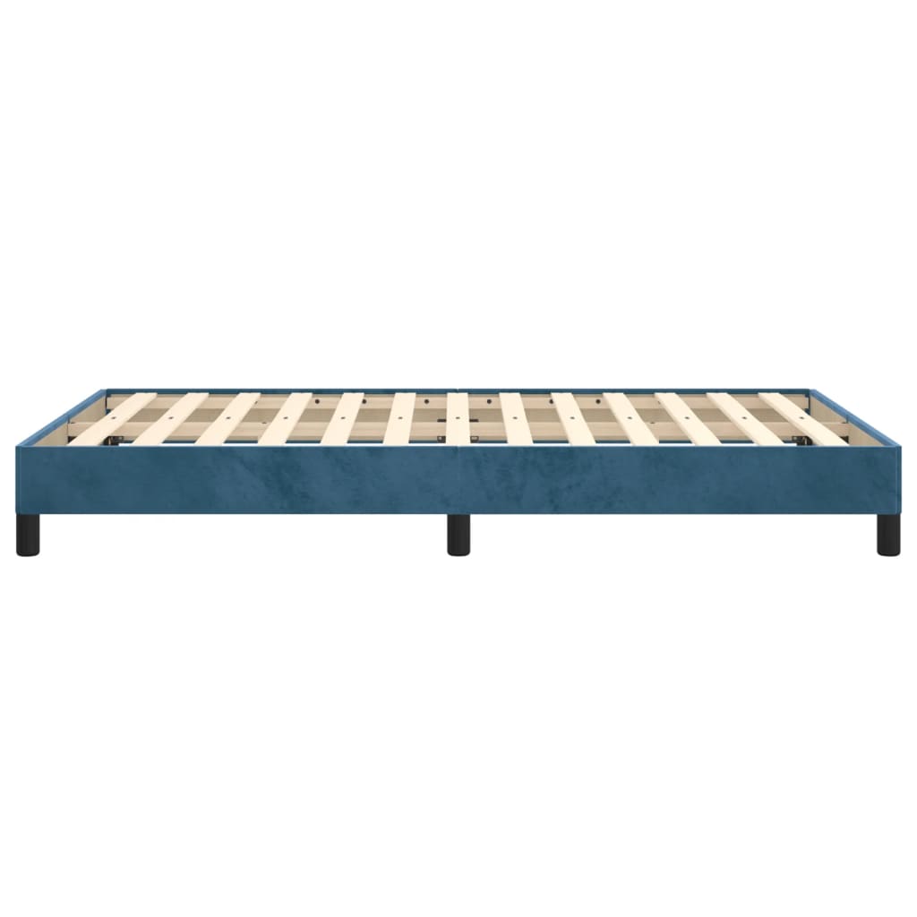 Cadru de pat, albastru închis, 120x190 cm, material textil GartenMobel Dekor