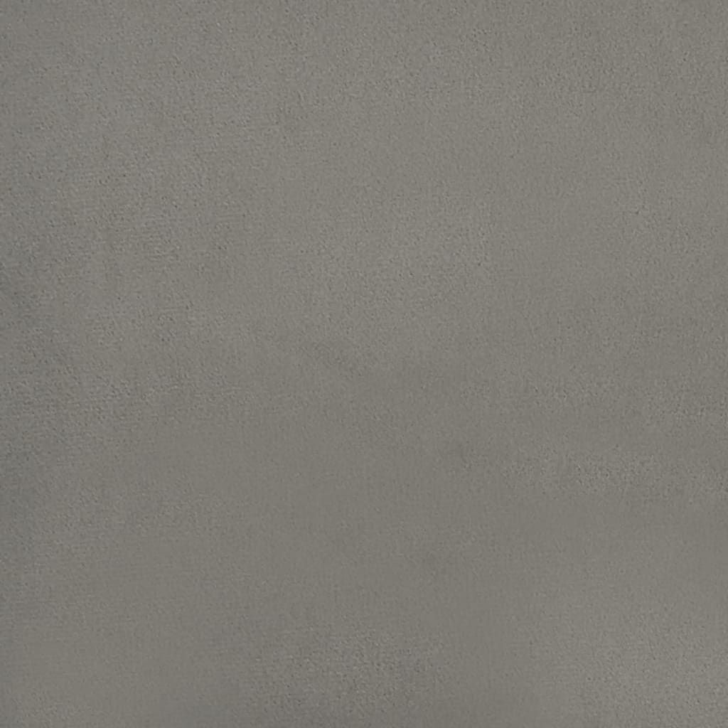 Cadru de pat, gri deschis, 120x190 cm, catifea GartenMobel Dekor
