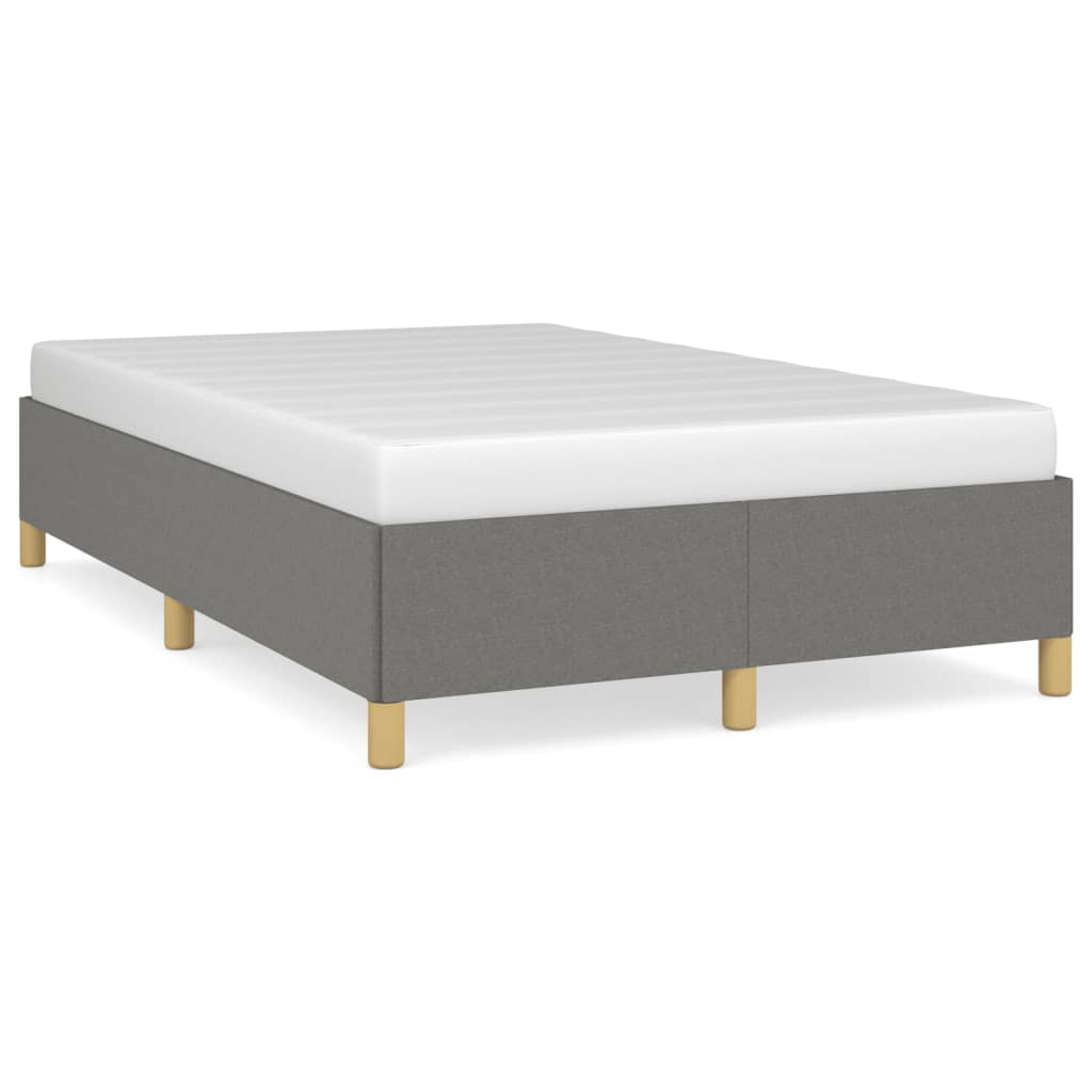 Cadru de pat, gri închis, 120x190 cm, material textil GartenMobel Dekor