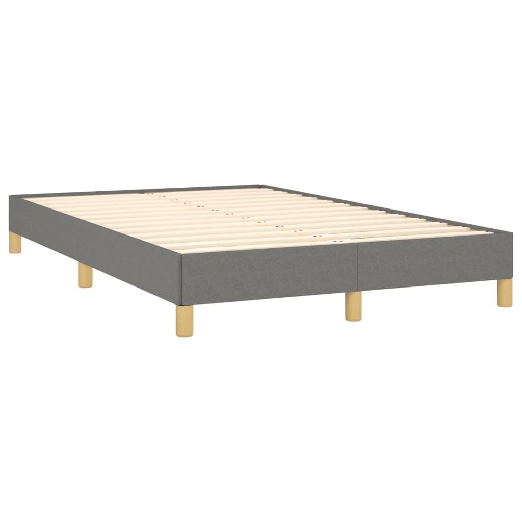 Cadru de pat, gri închis, 120x190 cm, material textil GartenMobel Dekor