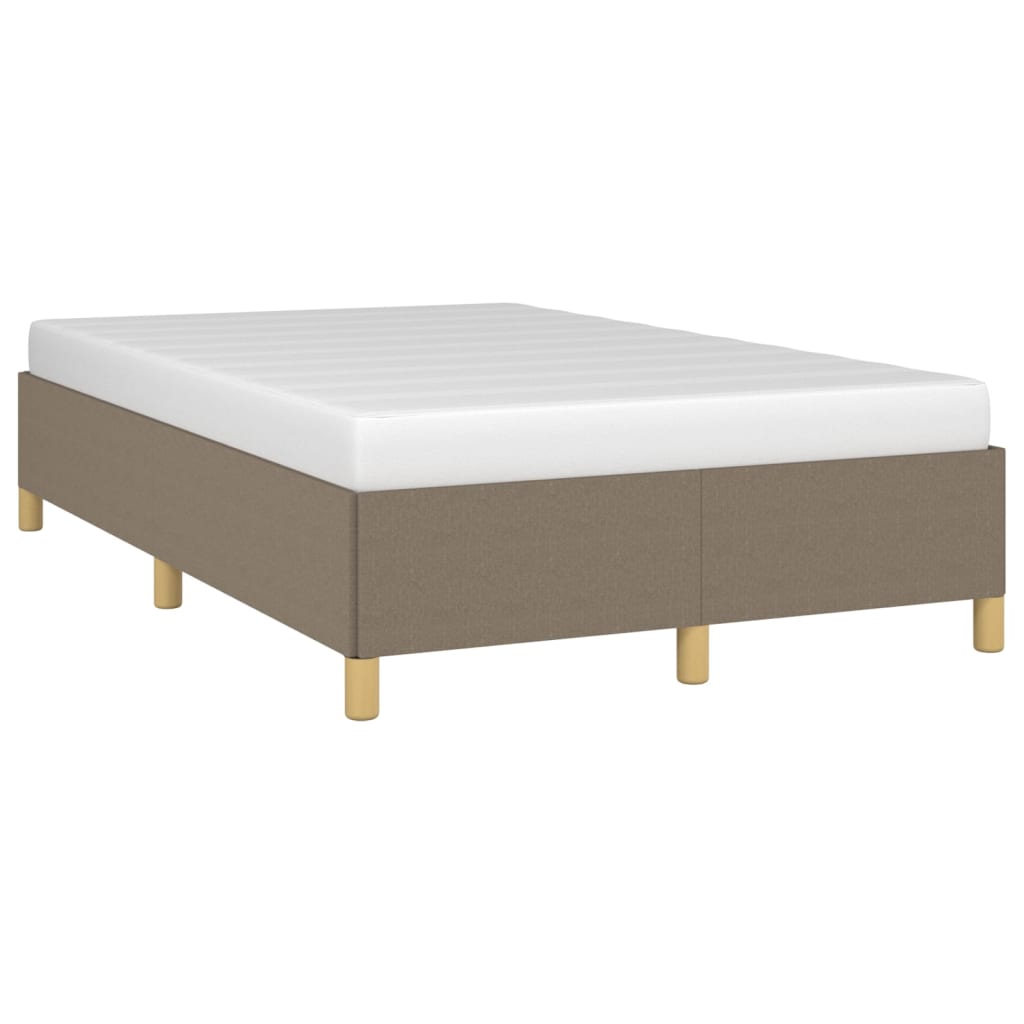 Cadru de pat, gri taupe, 120x190 cm, material textil GartenMobel Dekor