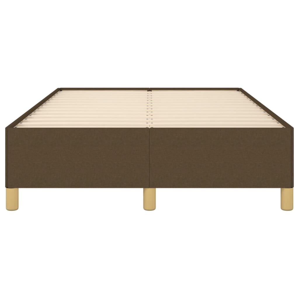 Cadru de pat, maro închis, 120x190 cm, material textil GartenMobel Dekor