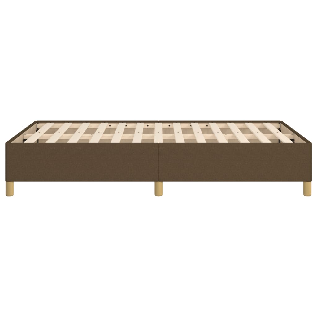 Cadru de pat, maro închis, 120x190 cm, material textil GartenMobel Dekor