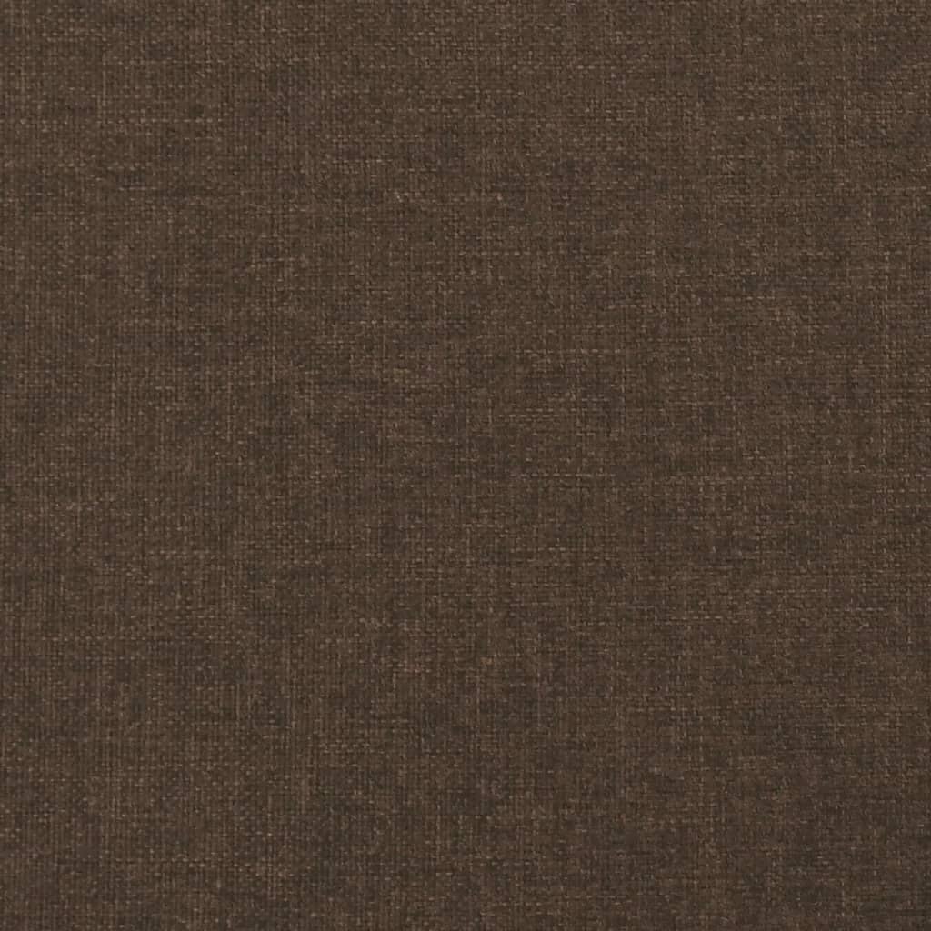 Cadru de pat cu tăblie, maro închis, 120x190cm, material textil GartenMobel Dekor