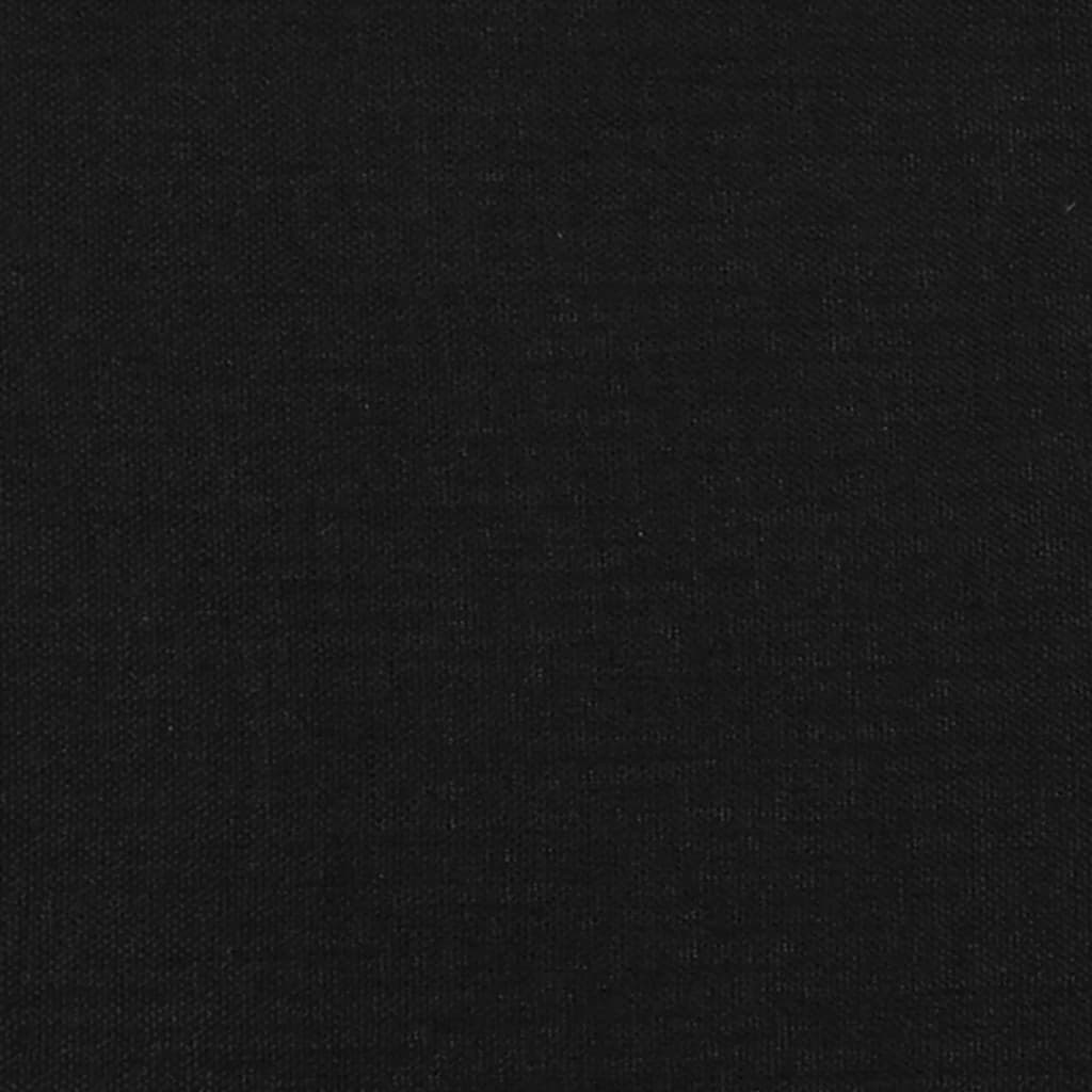 Cadru de pat cu tăblie, negru, 120x190 cm, material textil GartenMobel Dekor