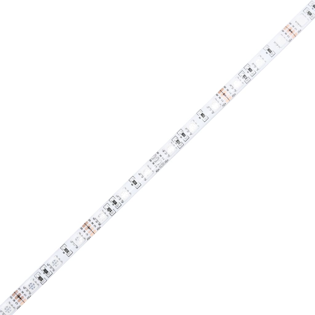 Cadru de pat cu LED stejar fumuriu 200x200cm lemn prelucrat GartenMobel Dekor