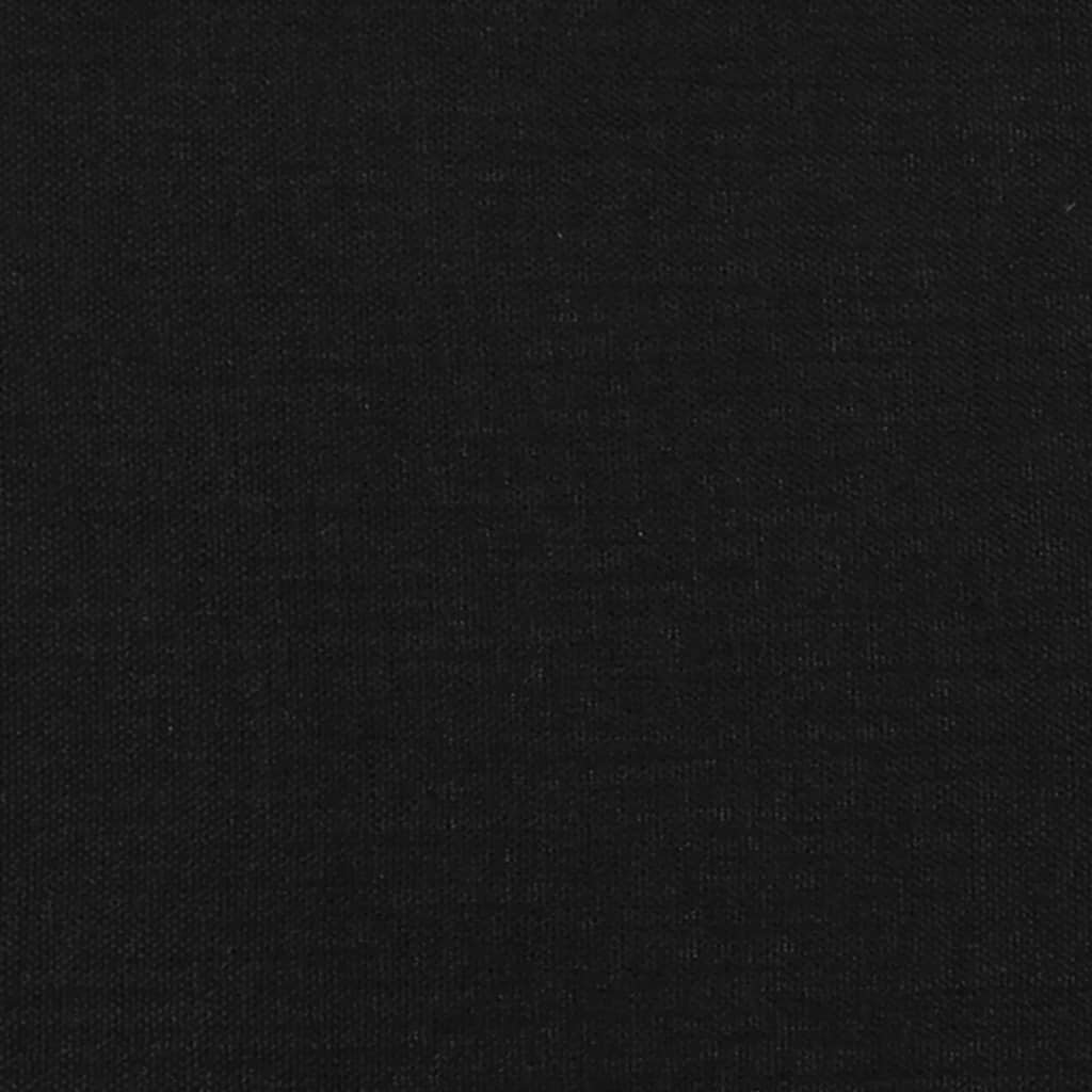 Tăblii de pat, 2 buc, negru, 90x5x78/88 cm, textil GartenMobel Dekor