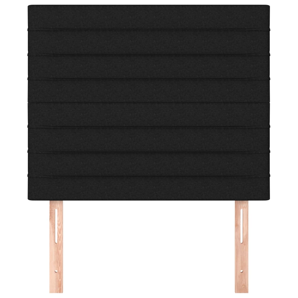 Tăblii de pat, 2 buc, negru, 90x5x78/88 cm, textil GartenMobel Dekor