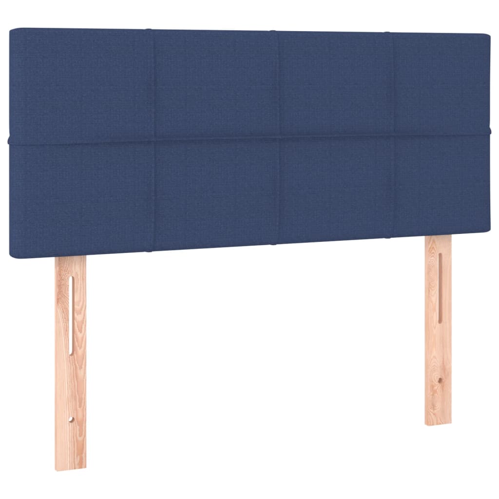 Tăblie de pat, albastru, 90x5x78/88 cm, textil GartenMobel Dekor