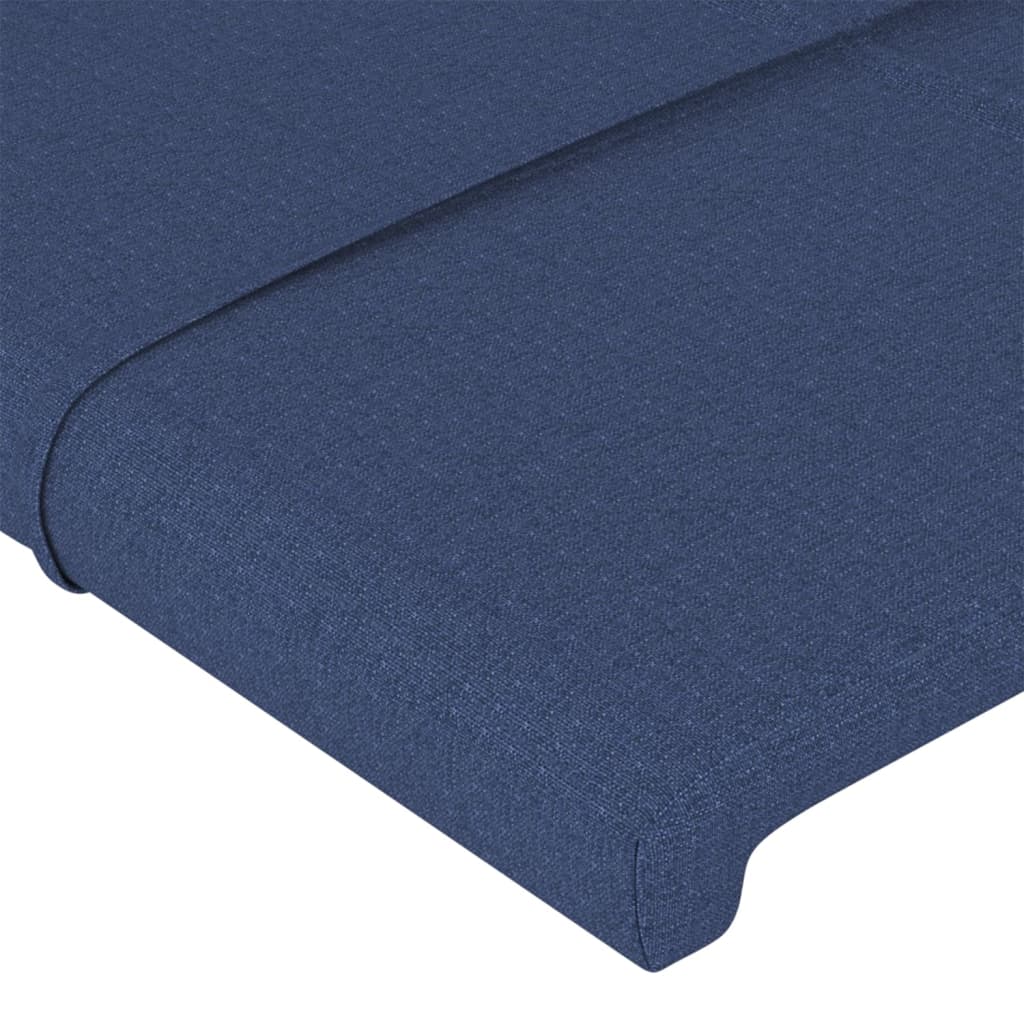 Tăblie de pat, albastru, 90x5x78/88 cm, textil GartenMobel Dekor