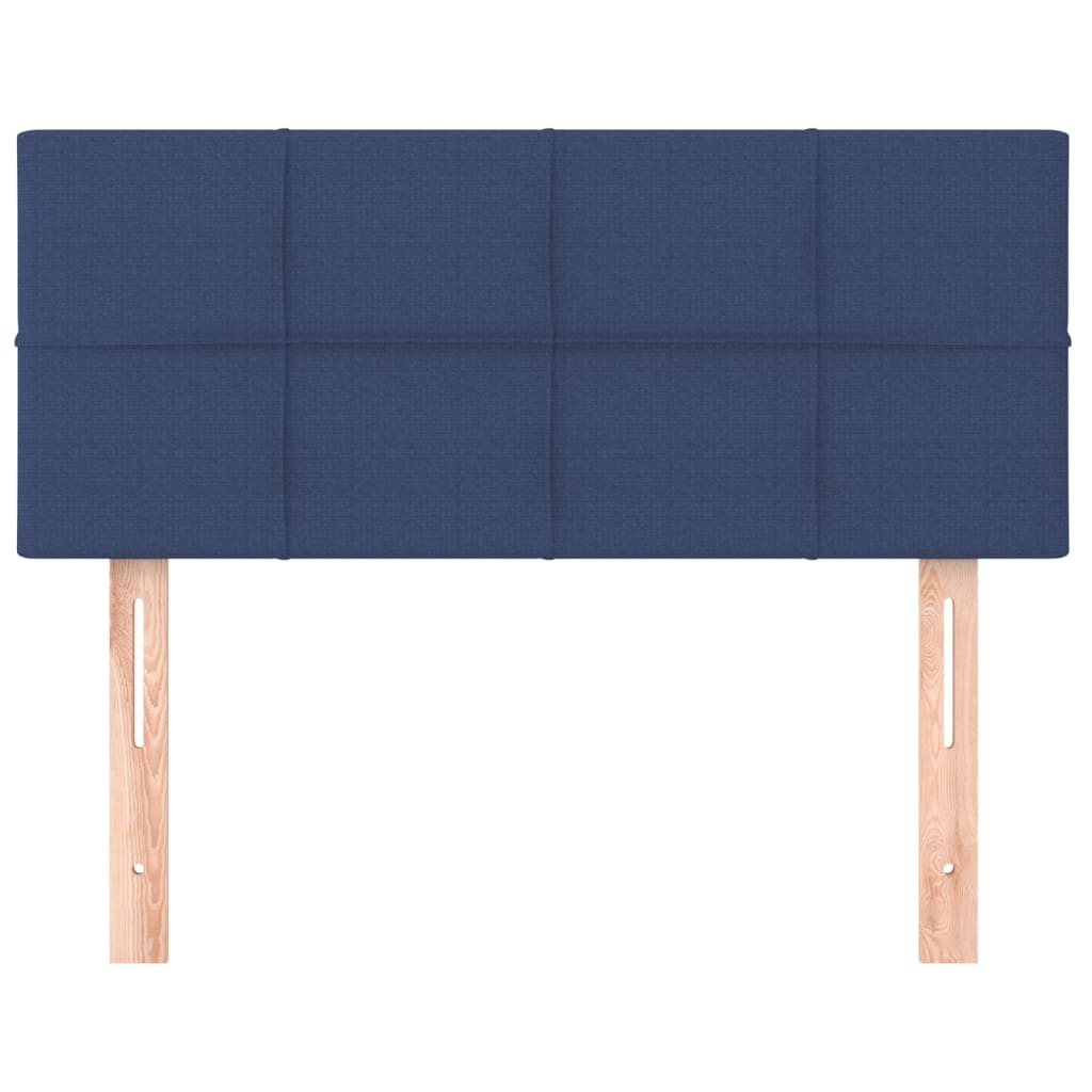Tăblie de pat, albastru, 90x5x78/88 cm, textil GartenMobel Dekor