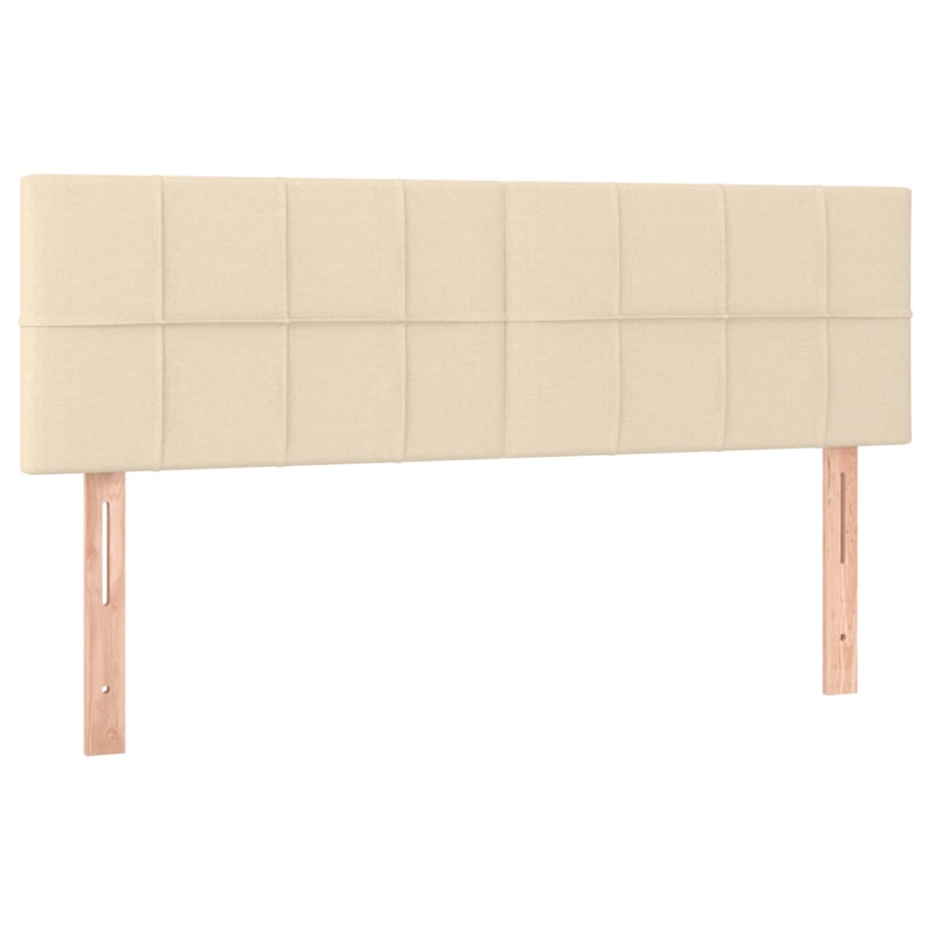 Tăblii de pat, 2 buc., crem, 72x5x78/88 cm, textil GartenMobel Dekor