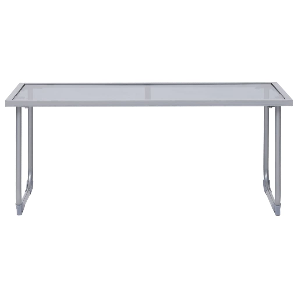 Set mobilier de grădină, 4 piese, negru, oțel și textil GartenMobel Dekor