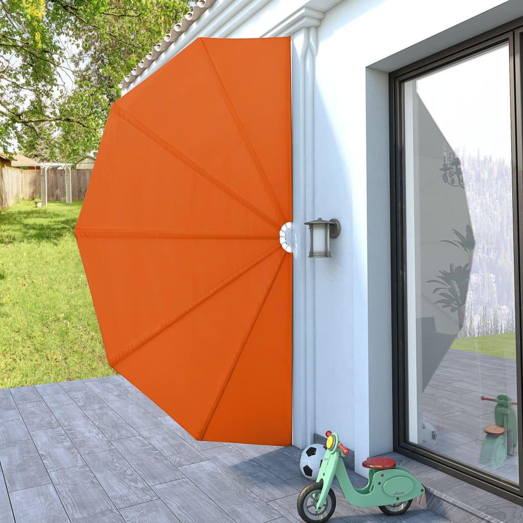 Copertină laterală pliabilă de terasă, cărămiziu, 200 cm GartenMobel Dekor