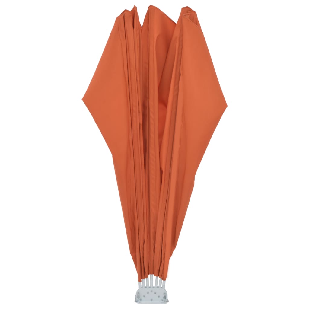 Copertină laterală pliabilă de terasă, cărămiziu, 200 cm GartenMobel Dekor