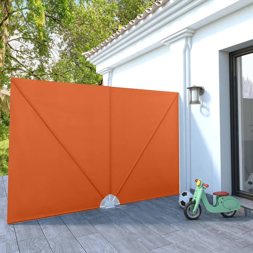 Copertină laterală pliabilă de terasă, cărămiziu, 300x200 cm GartenMobel Dekor