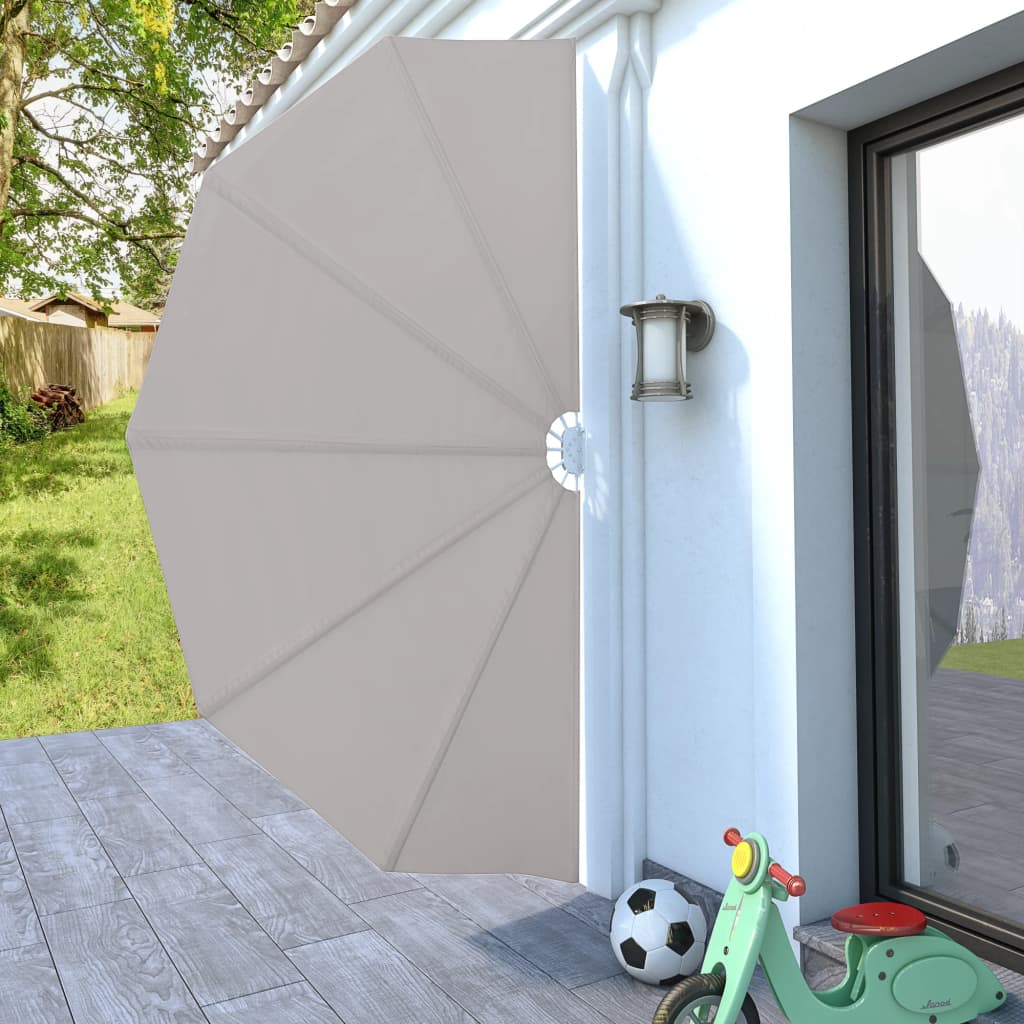Copertină laterală pliabilă de terasă, crem, 160 cm GartenMobel Dekor