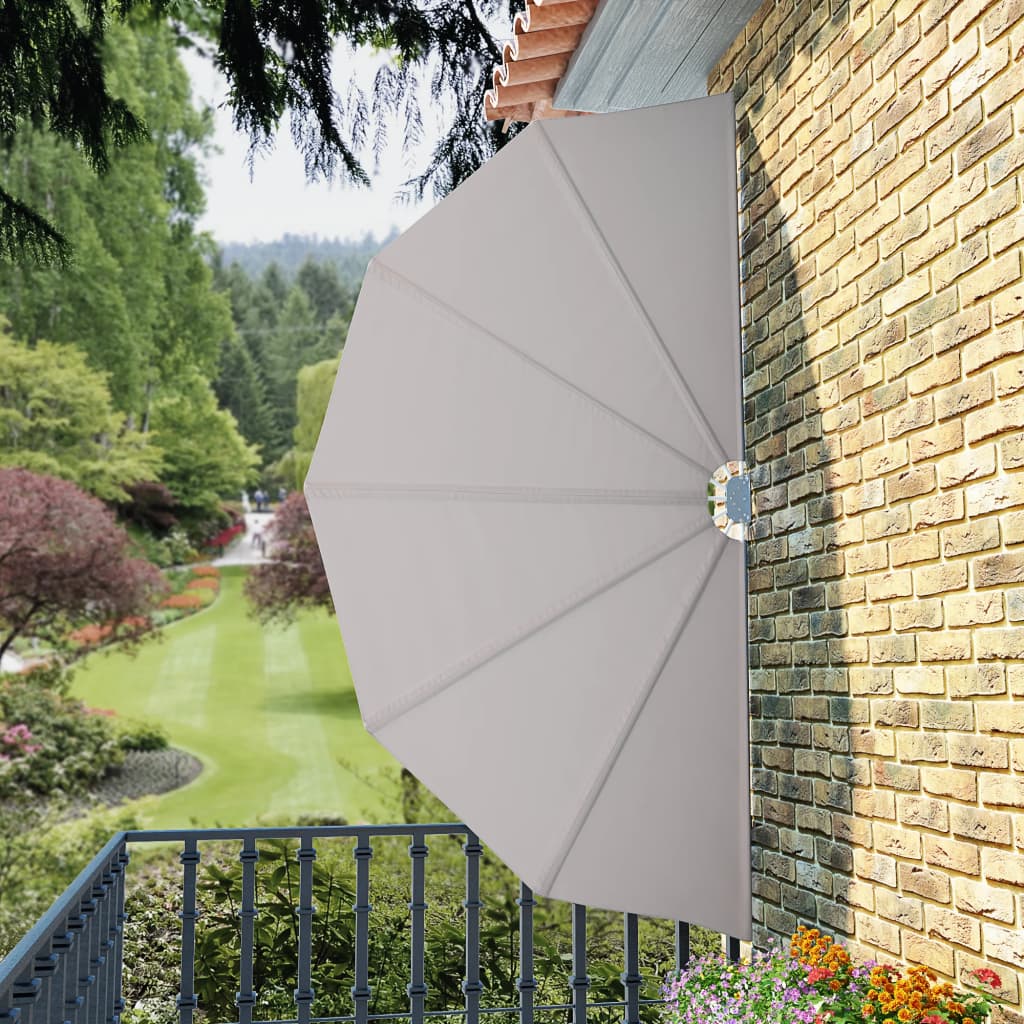Copertină laterală pliabilă de terasă, crem, 160 cm GartenMobel Dekor