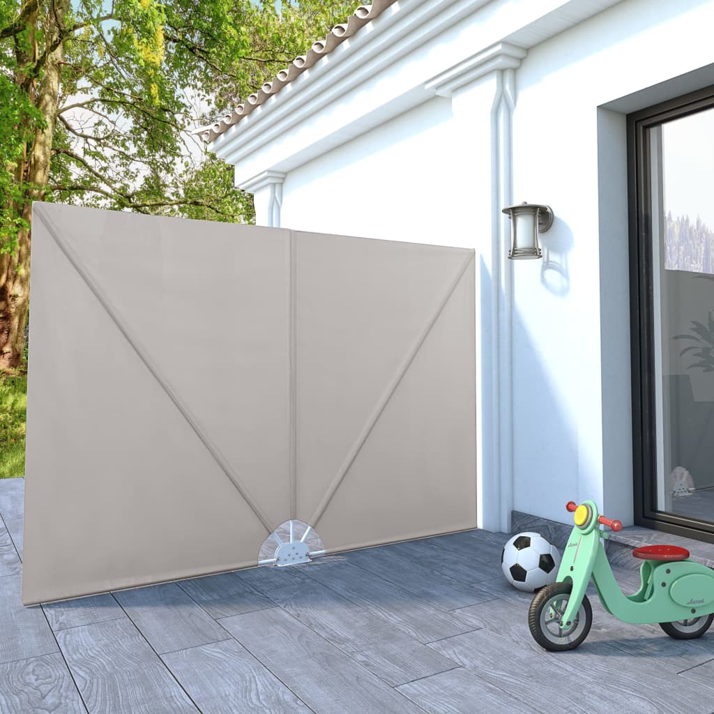 Copertină laterală pliabilă de terasă, crem, 240x160 cm GartenMobel Dekor