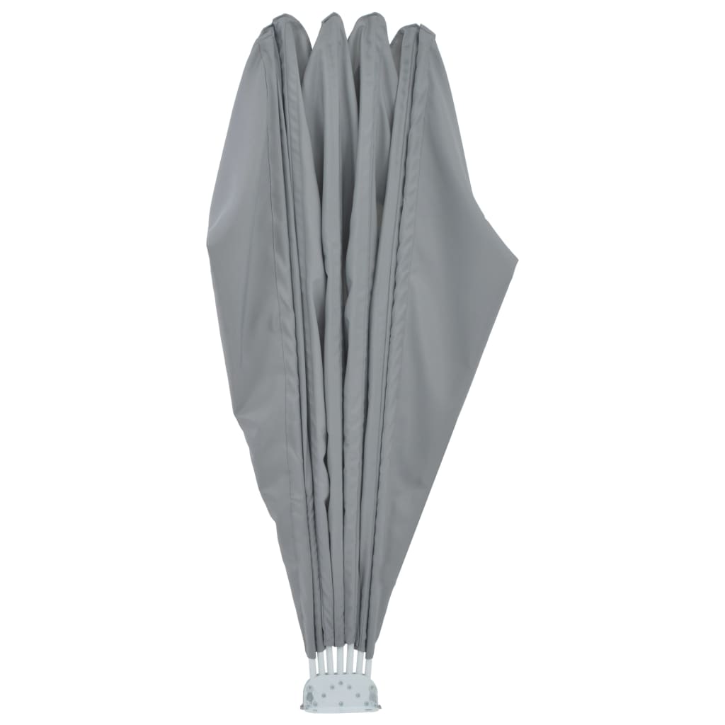Copertină laterală pliabilă de terasă, gri, 200 cm GartenMobel Dekor
