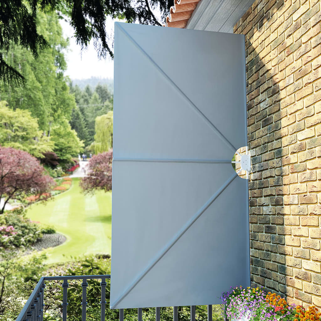 Copertină laterală pliabilă de terasă, gri, 300x150 cm GartenMobel Dekor