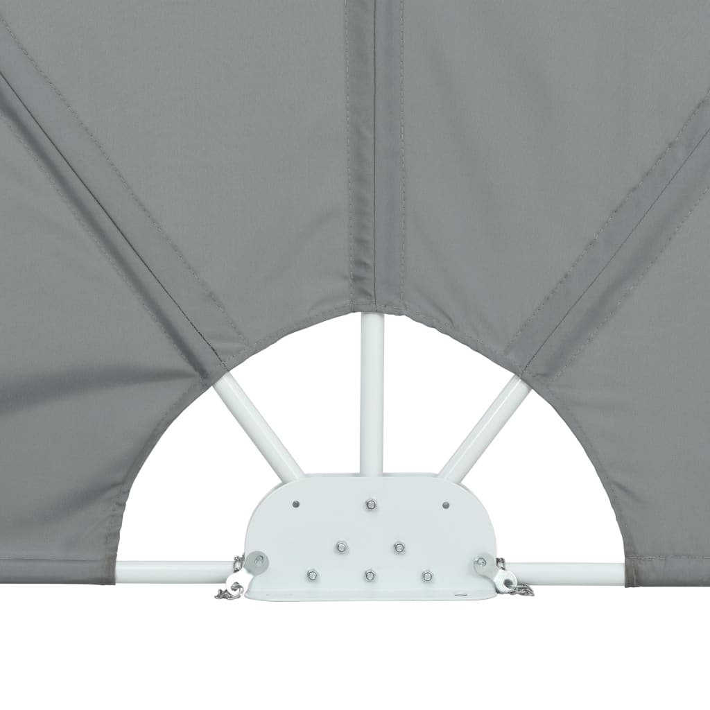 Copertină laterală pliabilă de terasă, gri, 300x150 cm GartenMobel Dekor