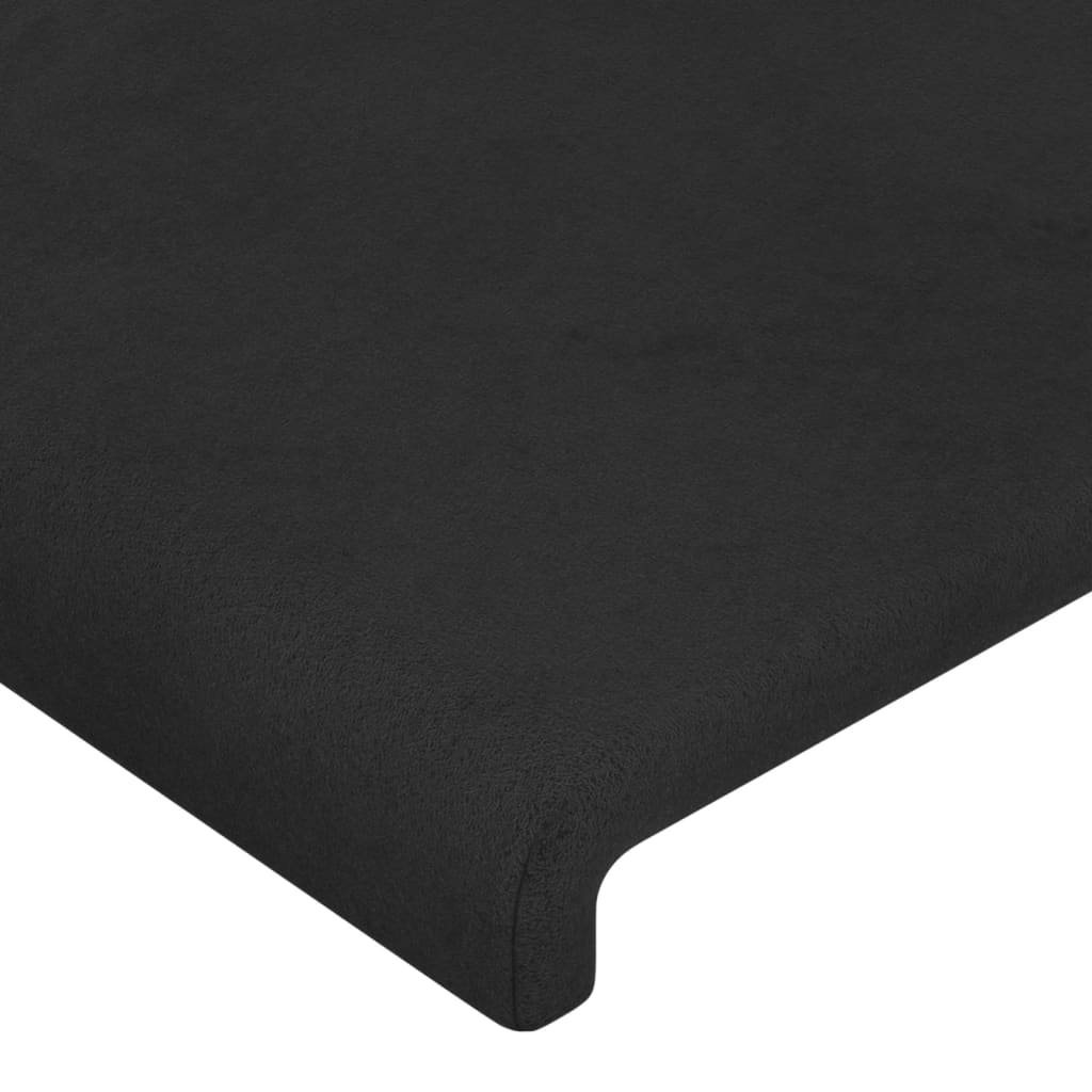 Tăblii de pat, 4 buc, negru, 72x5x78/88 cm, catifea GartenMobel Dekor